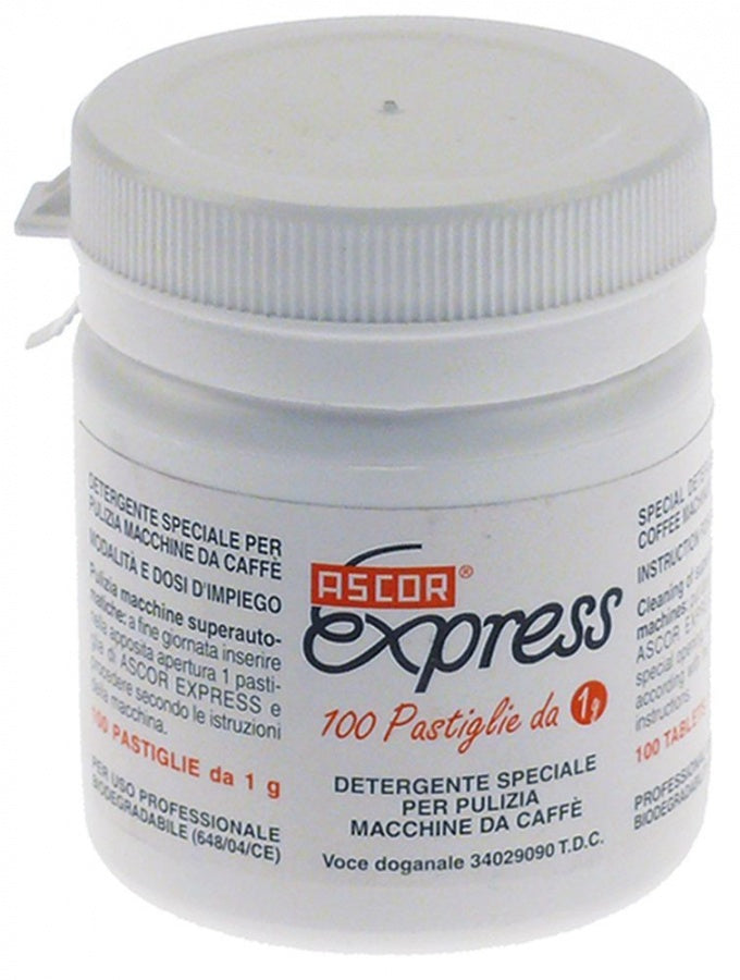 Pastile de detergent curatare pentru masini de cafea 100 tablete de 1 gram, ASCOR Expres 100 gr - 802088