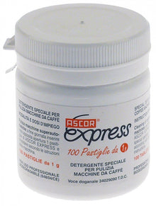 Pastile de detergent curatare pentru masini de cafea 100 tablete de 1 gram, ASCOR Expres 100 gr - 802088