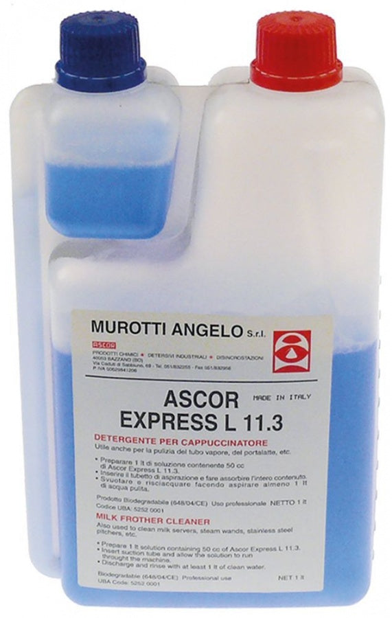 Solutie detergent pentru reziduri de lapte la capucinator sau masina de frisca, bidon 1 litru ASCOR Express L11.3 - 802089