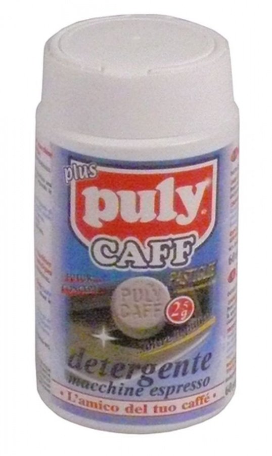 Pastile de detergent pentru masini de cafea, 60 tablete de 2,5 gr, Pully Caff Plus 150 gr, ø 16 x 8 mm - 802107