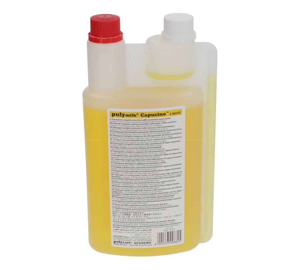 Detergent Puly Milk Capucino 1 litru, pentru curatat rezidurile de lapte la masinile automate - 802223