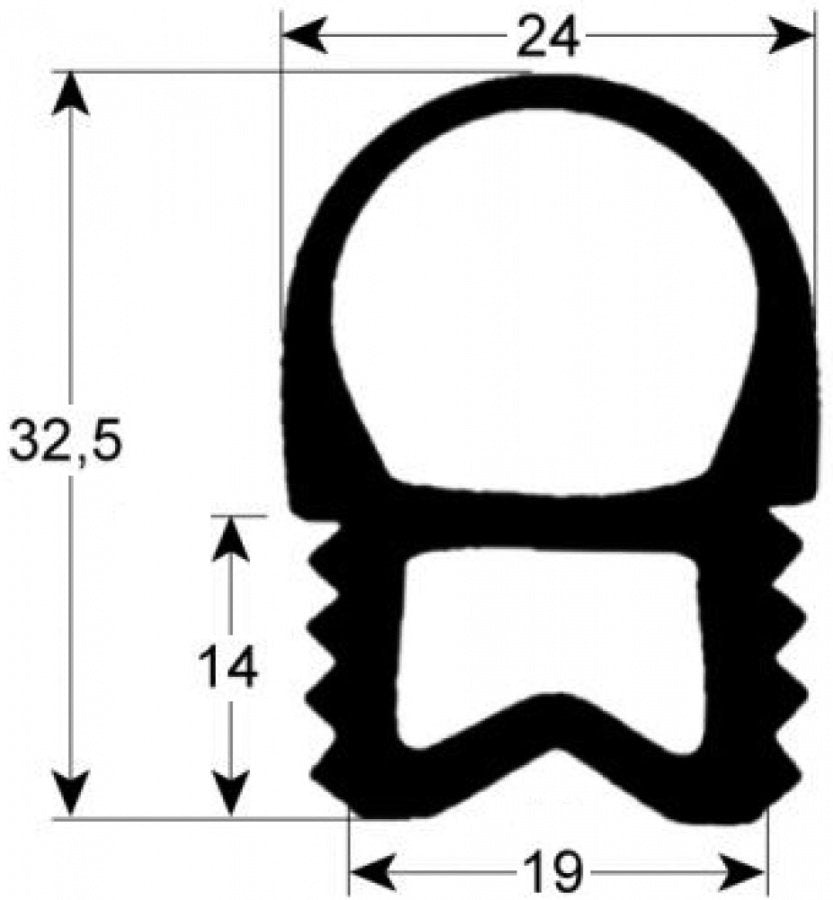 oven gasket profile 2448 W 730mm L 980mm external size Qty 1