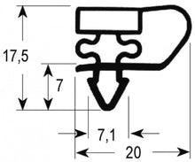 refrigeration gasket profile 9153 W 195mm L 375mm plug size drawer for refrigerated counter