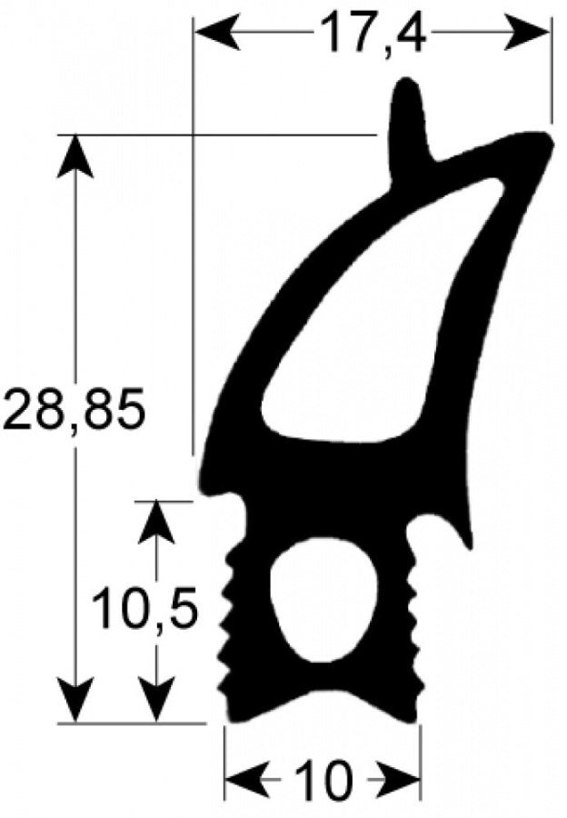Garnitura termica usa cuptor, exterior 470 x 780 mm - 900291