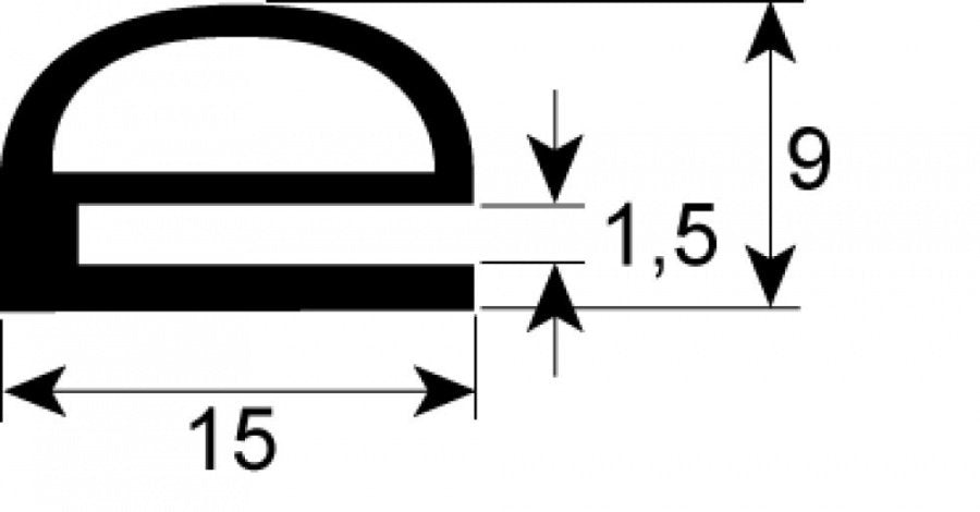 tray rack trolley gasket profile 4030 Qty by meter silicone transparent