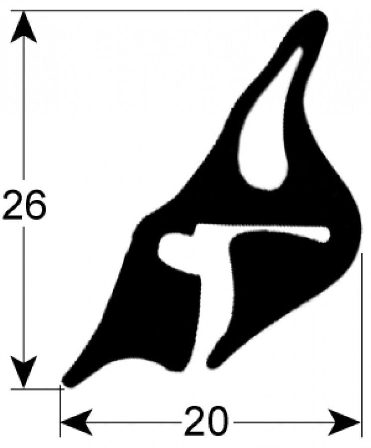 Garnitura de cuptor, profil 2515, circumferinta 1670 mm - 900498