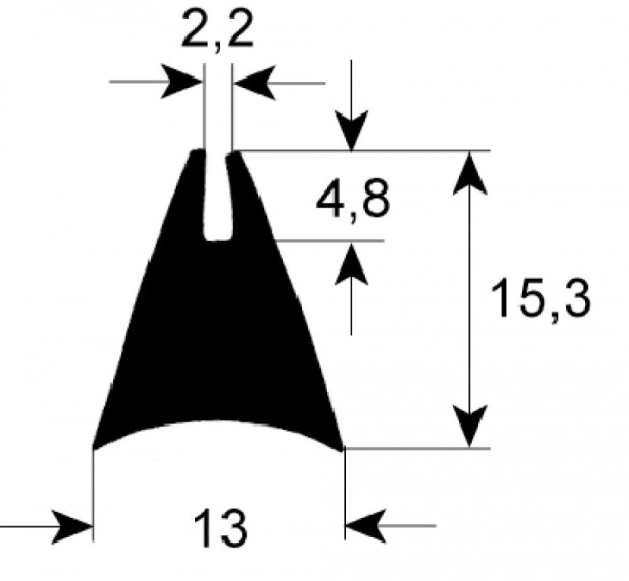 oven gasket profile 1640 Qty by meter