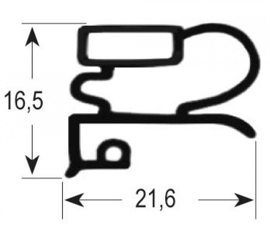 refrigeration gasket profile 9030 W 415mm L 500mm external size