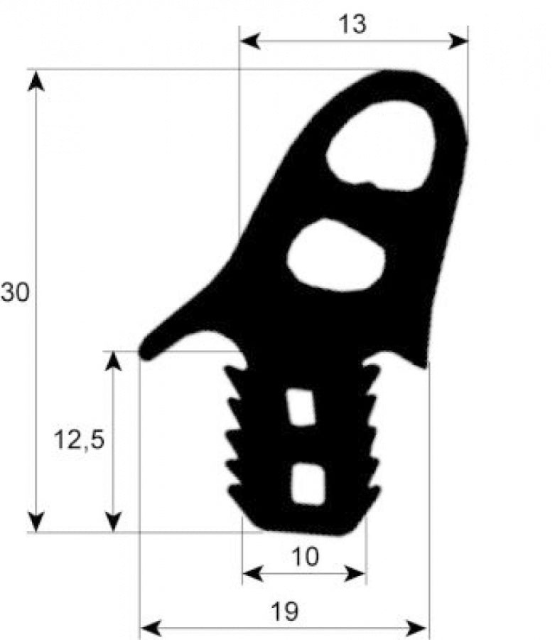 Garnitura pentru cuptor, profil 2706, vanzare la metru - 900750