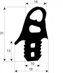 Garnitura termica profil 2705, vanzare la metru liniar - 900751