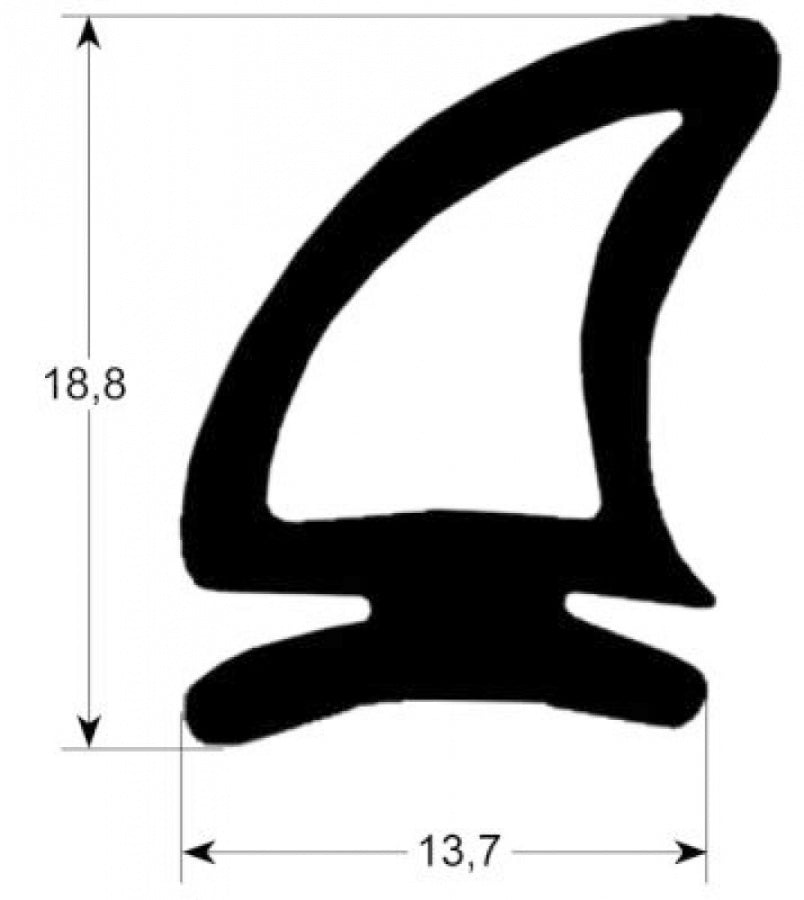 oven gasket profile 2905 Qty by meter