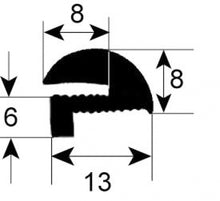 window gasket profile 1889 Qty by meter