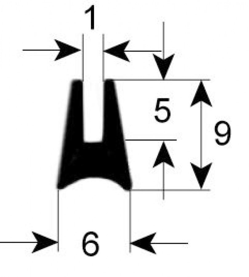oven gasket profile 1515 L 2200mm suitable for LAINOX