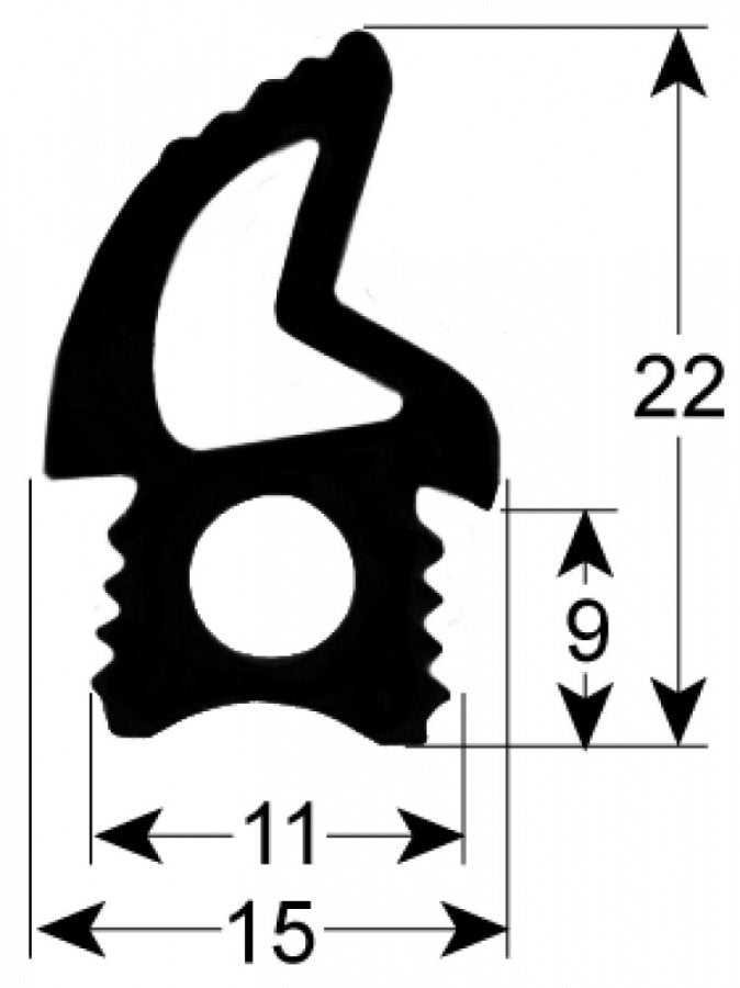 Garnitura termica usa cuptor profil 2769, vanzare la metru - 900805