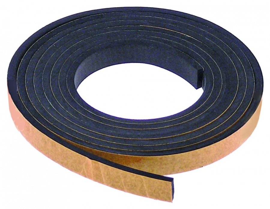 Garnitura autoadeziva din spuma de cauciuc - burete, latime 10 mm, grosime 3 mm, vanzare la metru - 900867