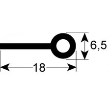 refrigeration gasket W 18mm for door Qty by meter