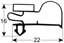 refrigeration gasket profile 9011 W 560mm L 1175mm plug size