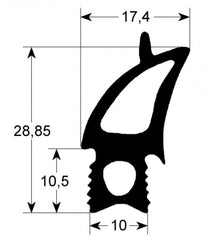 Garnitura usa cu vanzare la metru, profil 2730 - 900951