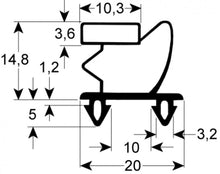 refrigeration gasket profile 9795 W 648mm L 731mm plug size