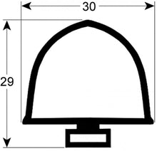 gasket for walk-in fridges profile 9992 Qty supplied by meter