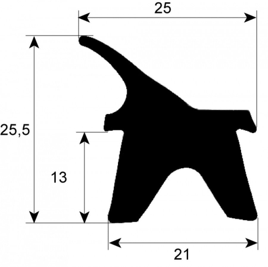 Garnitura termica usa cuptor profil 2402, dimensiune 740 x 640 mm - 901158