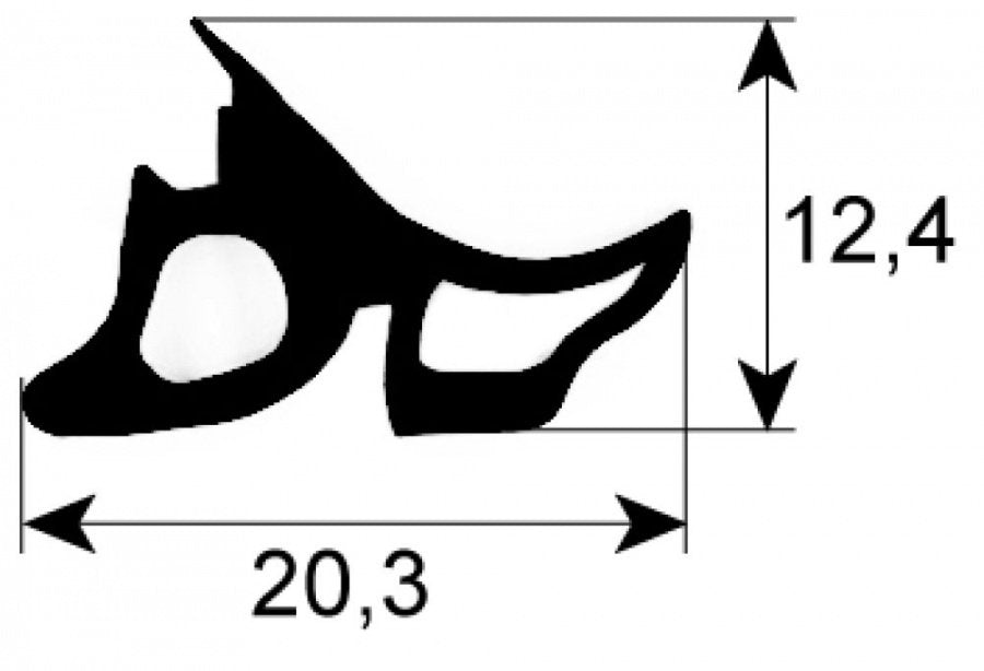 Garnitura profil 2480, L 1470 mm - 901177