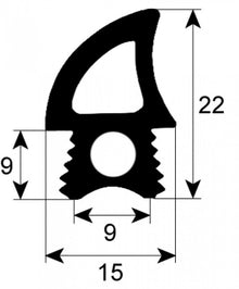 Garnitura termica usa cuptor, profil 2767, la metru - 901294