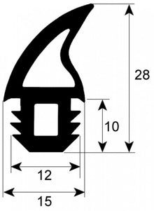 Garnitura usa cuptor profil 2756, vanzare la metru - 901331