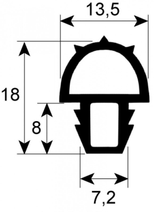 Garnitura termica usa cuptor profil 2045 cu vanzare la metru - 901381
