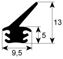 door seal profile 2709 L 1270mm suitable for Rieber