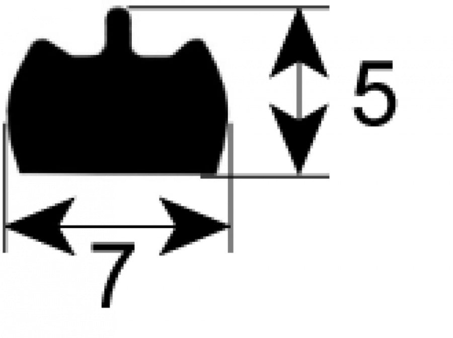 gasket for control panel L 2000mm foam rubber self-adhesive