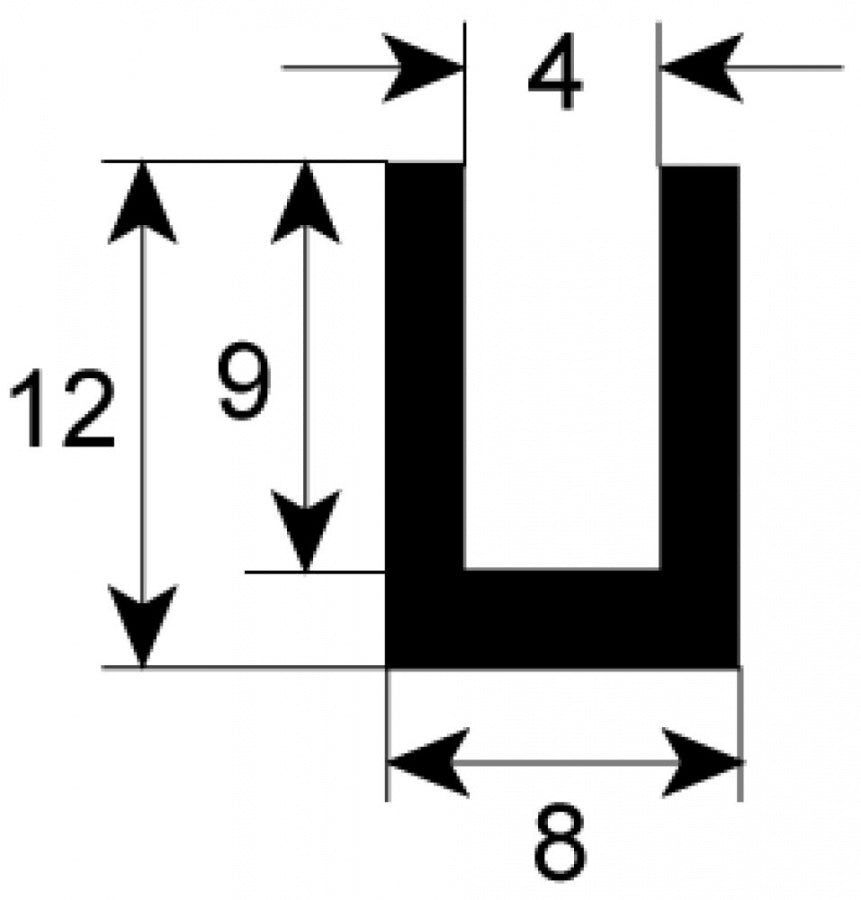 door seal profile 2975 L 1600mm