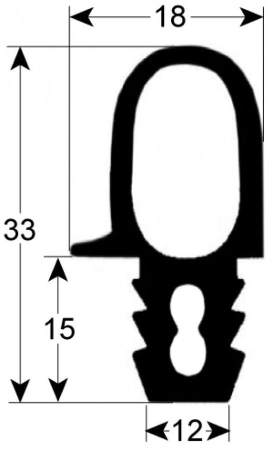 Garnitura profil 2449 L 1505x520 mm - 901483