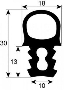 door seal profile 2073 W 490mm L 1465mm external size Qty 1 suitable for HOUNO 1.20-99