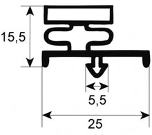 refrigeration gasket profile 9185 W 395mm L 580mm plug size