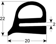 door seal profile 2228 Qty by meter