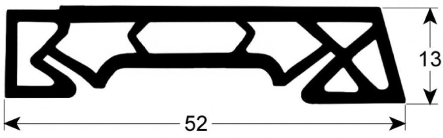 Garnitura carucior pentru cuptor, profil 4085 L 540 mm - 901574