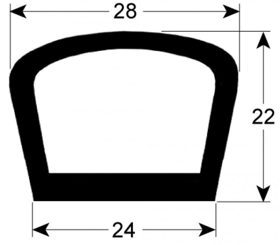 door seal profile 2202 Qty by meter suitable for CAPIC