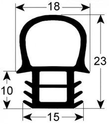 door seal profile 2055 W 580mm L 1495mm external size suitable for BOURGEAT