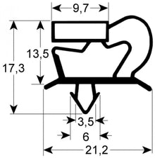 Garnitura frigo profil 9048, L 1535 x 675 mm - 901619