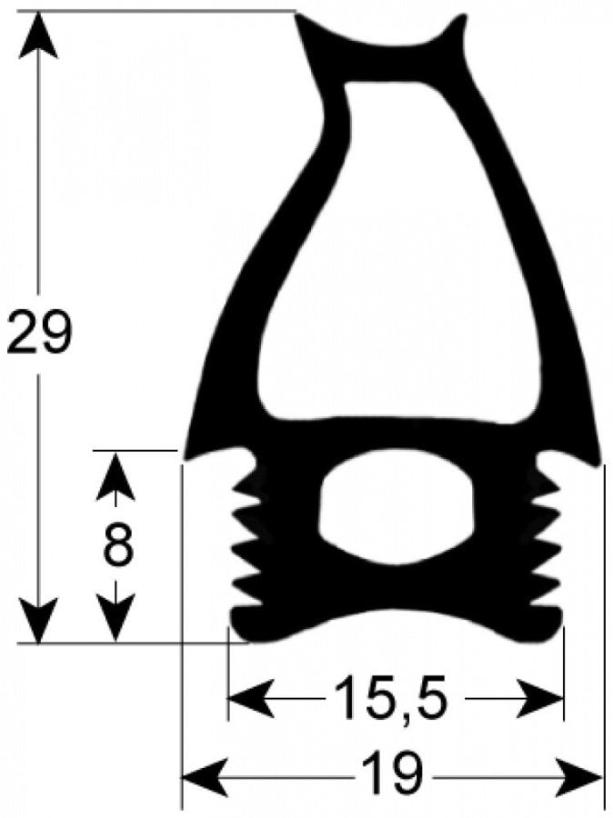 Garnitura termica usa cuptor 3077291, profil 2781, L 690 x 630 mm - 901625