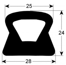 door seal profile 2433 W 620mm L 1750mm external size 3-sided