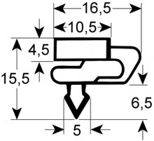 Garnitura frigo profil 9156, L 1295 x 569 mm - 901662