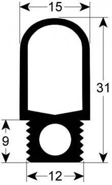 door seal profile  W 675mm L 1450mm external size