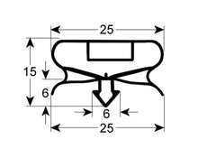 Garnitura frigo sectiune 9198, dimensiuni intre santuri 545x1395mm