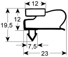refrigeration gasket profile 9051 W 580mm L 1710mm