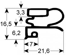 refrigeration gasket profile 9030 W 198mm L 595mm suitable for FRIULINOX