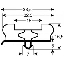refrigeration gasket profile 9800 W 200mm L 362mm
