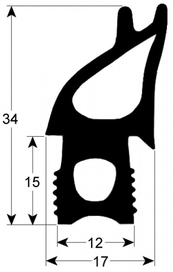 door seal profile 2735 W 682mm L 1470mm suitable for HOUNO