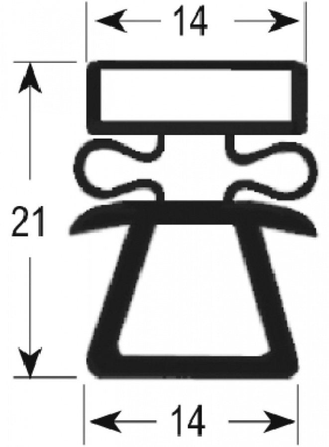refrigeration gasket profile 9162 W 385mm H 305mm external size